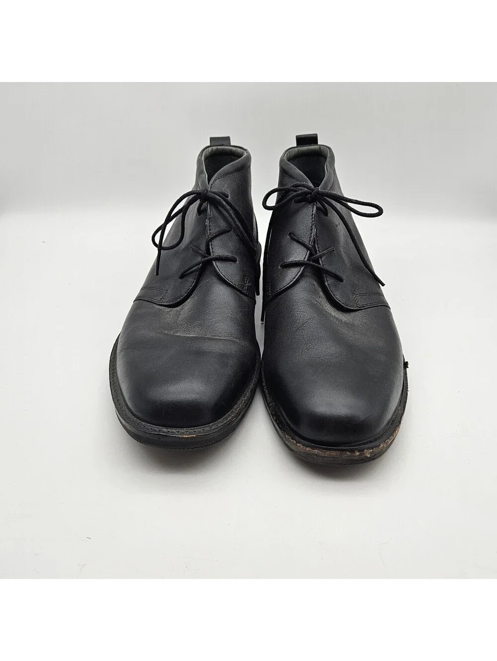 Ecco Danish Design Mens Size 43 London Plain Toe Chukka Boots Black US Size 10